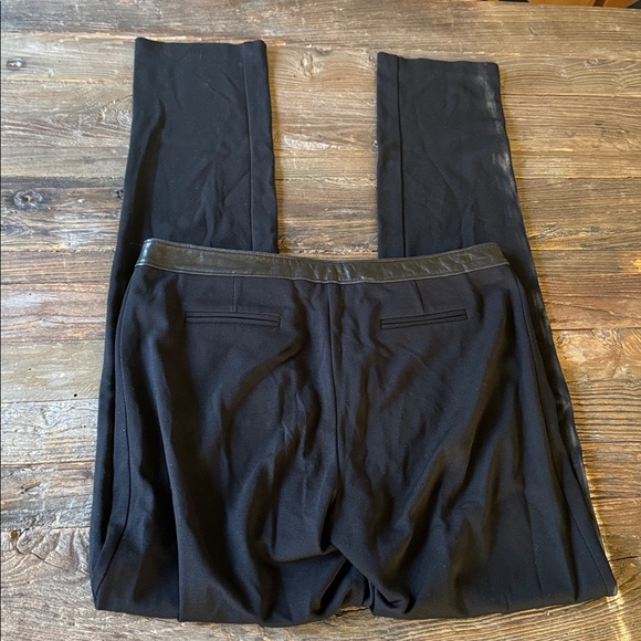 Tori Burch leather trimmed straight leg knit riding pants EUC size M (8/10) - Picture 8 of 10